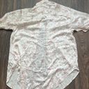 frankie's bikinis FIFI SILK BUTTON UP SHIRT SWEET ROSE Photo 6