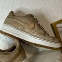 Nike  AF1 Upstep PRM Blur Summit Gold Womens Size 10 Gorpcore Streetwear SNake Photo 4