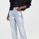 Rag and Bone  Alex Liquid High Rise Straight in Luna Silver Jeans size 29 Photo 13