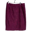 CAbi  Purple Lace Knee Length Career Pencil Skirt 6 Photo 0