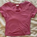 Tilly's Tilly’s Pink Cropped Tee Photo 0