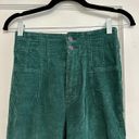 Free People Green Corduroy Flare Pants Photo 1