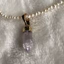 Urban Outfitters New  freshwater pearl and genuine stone necklace, choker Photo 3