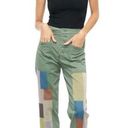 Pistola NWT  Denim Tammy High Rise Trouser In Colonel Rainbow Embroidered Photo 0