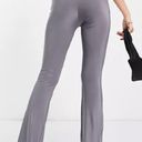 ASOS Collusion Grey Slinky Flared Leggings Photo 1