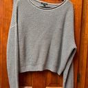 Wild Fable Gray Cropped Sweatshirt Photo 0