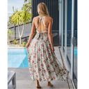 Anthropologie JAASEx ENDLESS SUMMER BOHEMIAN FLORAL SLEEVELESS-HALTER MAXI DRESS Photo 2