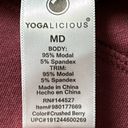 Yogalicious  Women’s Lightweight Mock Neck Pullover Sweatshirt in Crushed Berry Photo 6