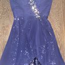 B Darlin Navy Blue High Low Formal / Homecoming / Prom Dress Photo 2