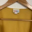 LuLaRoe  Solid Mustard Yellow Sheer Shirly Kimono Size M Photo 2