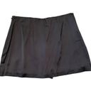 Abercrombie & Fitch Black Satin Mini Skort Size Large Photo 4