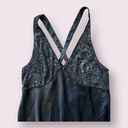 Oscar de la Renta  Pink Label Black Embroidered Nightgown Slipdress Size Medium Photo 1