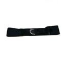 Brooks Brothers  Black Linen Leather Elastic Belt Size Small / Medium Photo 1