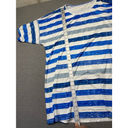 SheIn Women  Blue & White Striped T-Shirt and black pants 3XL Photo 3