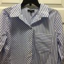 I.N. San Francisco Stripe Print Button Up Shirt Size Small Photo 2