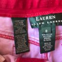 Ralph Lauren Lauren  Sailboat pants Size 8 Red Ankle Preppy Photo 14