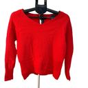 Tahari  Extrafine Merino Wool Women's Luxury Long Sleeve Red Sweater Size Medium Photo 1