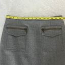 J.Crew  Gray Wool Patch-Pocket Pencil Skirt Size 4 Photo 7