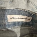 frame denim Frame Womens Blue Light Wash Le Skinny De Jeanne Crop Raw Hem Jeans Size 23 Photo 6