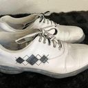 FootJoy  Golf Shoes eComfort Argyle Stitch 98522 White Black Size 8M Photo 5