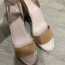 Kate Spade 𝅺 mennie Tan Wedge Sandals Size 7 Photo 0