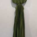 Abercrombie & Fitch The A&F Giselle Pleated Cutout Maxi Dress Photo 2