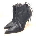 Manolo Blahnik  black calf hair pointed booties, made in italy, size 40, NWOT Photo 7