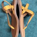 Kork-Ease  T-Strap Yellow Patent Leather Ankle Strap Thong Sandal Size 8 Photo 3