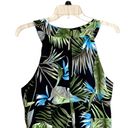 Connected Apparel Connected Black Blue Green Floral Halter Dress Wm 12 Photo 6