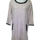 Kate Spade  New York Dream A Little Dream Long Sleeve pink polka dot Sleep Shirt Photo 3