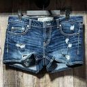 BKE  Stella Ripped Denim Shorts Photo 0