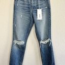 GRLFRND Denim Karolina High Rise Distressed Blue Jeans Slim Straight Size 27 NWT Photo 0