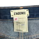 L'Agence NEW  Adele Rigid Slim Stovepipe Jeans Newberry Distressed Crop Photo 5