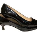 Manolo Blahnik  Patent Leather Pointed Toe Pumps Kitten Heel Black Women Size 6 Photo 4