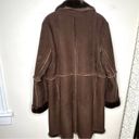 Jones New York Penny Lane Vintage Faux Fur Brown Coat Women’s Medium Photo 8