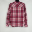 Cabela's  Pink Plaid Button Up Shirt Long Sleeve Pockets Stretch Collared Size M Photo 3