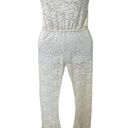 We Are HAH Free People All Tied Up Convertible Lace Pant Jumpsuit Ivory SZ S NWT White Photo 0