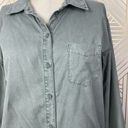 Stateside  Green Button-Down Supima Cotton Top Photo 3