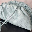 Bottega Veneta  Mini Intrecciato Leather Pouch Clutch Pale Blue Women’s Photo 2