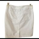 Banana Republic  White Denim Casual Fridays  Skirt Sz. 27 Cotton Stretch Photo 1