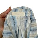 CP Shades  Marella 100% Linen Button Down Long Boxy Tunic Yarn Dyed Stripe Photo 5