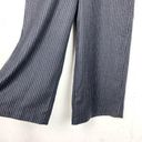 Madewell  Womens Bryant Wide Leg Pinstripe Trouser Pants Pull On Grey Size Large Photo 9