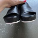 Sorel  Womens Size 6 Cameron Wedge Black White Mule Sandals Shoes Photo 5