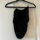 ZARA Black Mesh Crop Tank Photo 2