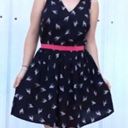 Marilyn Monroe  NWT Black Pink Dalmation Dog Print Pinup Sleeveless Dress Small Photo 1