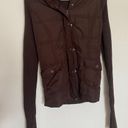 Say What? SAY WHAT ? BROWN JACKET WITH HODDIE EARLY 2000s 90S STYLE JACKET Photo 2