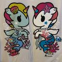 Tokidoki  Mirrored Mermicorno White Graphic T-Shirt Size XL EUC #0045 Photo 2