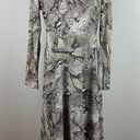 Jones New York  Dress Womens Small Snake Print Long Sheer‎ Sleeve A-Line Side Zip Photo 11