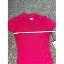 superdown NWT  revolve mariella ribbed mini dress hot pink knit collared v neck M Photo 10