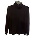 Belle France 100% Cashmere Black Turtleneck Sweater Size Small Womens Photo 4